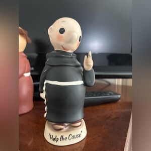 Charming Black and White Monk bank